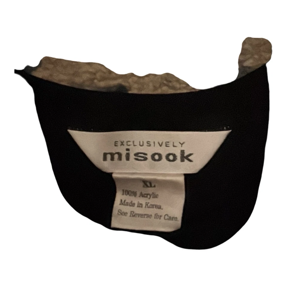 Exclusively Misook Vestido Vaina Sin Mangas Acrílico Slinky Negro Talla XL Viaje Foto 2 de 4