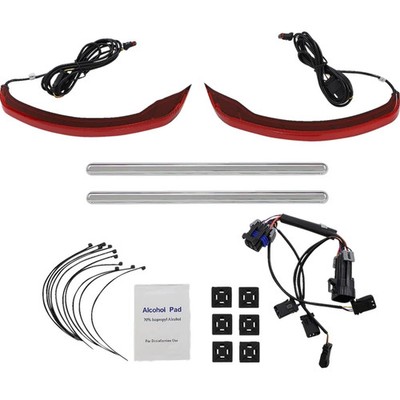 CUSTOM DYNAMICS LIGHT LOW PROFILE SADDLBAG RED INDIAN CD-IND-SPR-V2-R