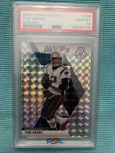 2020 Tom Brady Mosaic MVPs Silver (#298) PSA 10