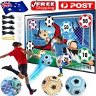 Kids Soccer Ball Game with Mat Goals In/Outdoor Adhesive Football Training Toy