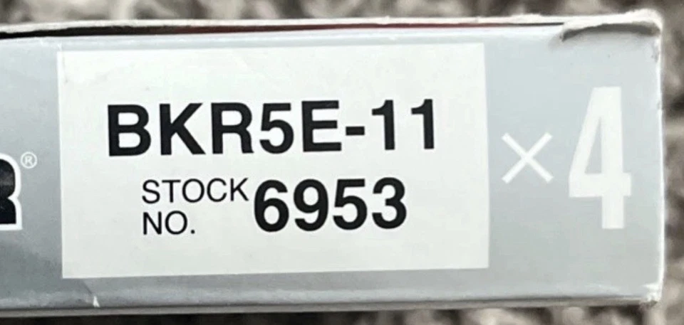 Conjunto de 4 velas de ignição NGK BKR5E11 OEM V-Power para Nissan Toyota Audi VW Kia 6953 - Imagem 3 de 3
