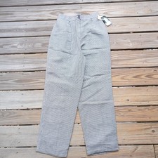 Harve Benard Womens Pants Gray Houndstooth High Wasited 100 Wool Pleated 8