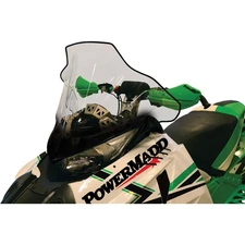 Powermadd Cobra Windshield - 17" - Low - Clear/Black - Arctic Cat 12030