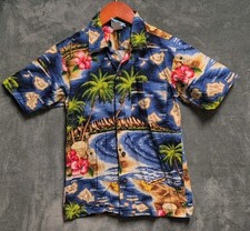 RJC Hawaiian Boy's Size 10 Button Up Short Sleeve Shirt Youth