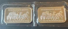 Stagecoach Silver 1 oz Bar – 4x 1/4 oz Breakable .999-Lot of 2