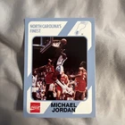 1989 Collegiate Collection ROOKIE  MICHAEL JORDAN NICE MINT CARD # 13 TAR HEELS