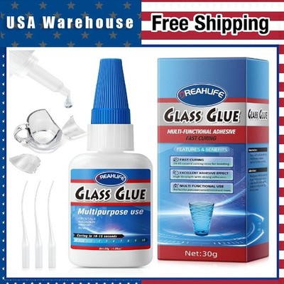 Super Glue for Glass Repair 30g Clear Adhesive for Glasses Jewelry Crystal Craft