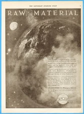 1919 Atlas Powder Co Wilmington DE Earth Raw Material Dynamite Explosives Ad