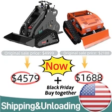 Compact Track Skid Steer Loader & 9HP Remote Mower Bundle Black Friday Deal