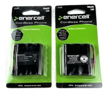 Lot of 2 Enercell Cordless Phone Batteries 3.6V  700mAh, Ni-Cd 23-895, Free Ship
