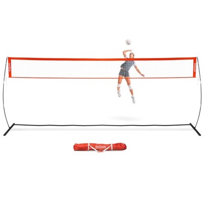 GoSports Freestanding Volleyball Training Net - 12 ft or 20 ft - Indoor our O...