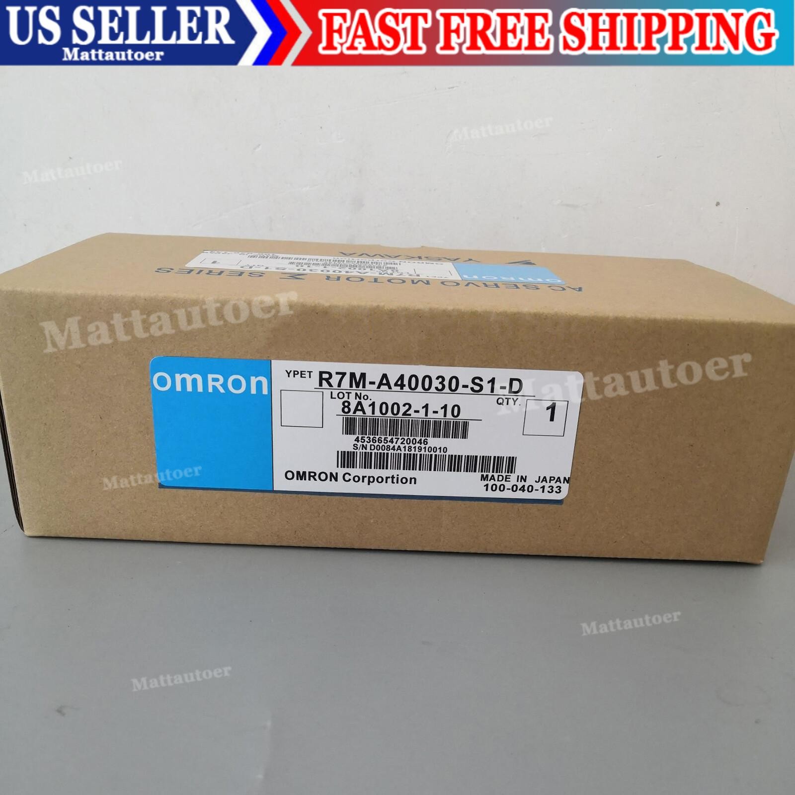 Omron R7M-A40030-S1-D Servo Motor New One Fast Shipping R7MA40030S1D