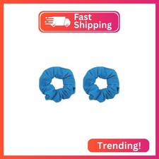 Set of 2 Solid Scrunchies Blue