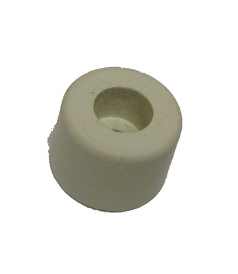 Herco 757 White Rubber Bumper (1/2'' x 3/4'') - 4 pcs