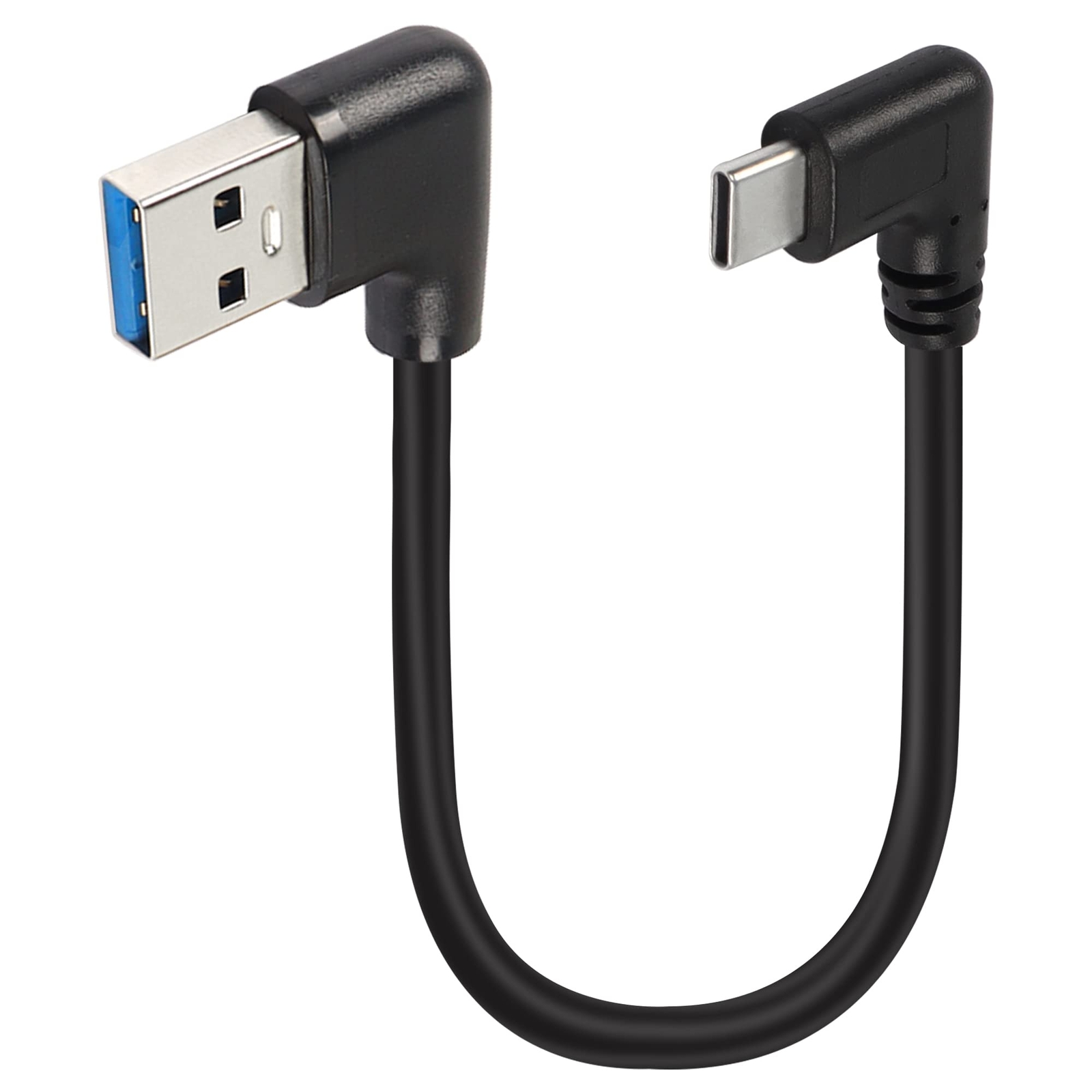 GELRHONR 90 Degree USB C Cable 18W Fast Charging USB A to C Right Angle Charger Cord