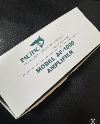 Pacific Electronics Af-1000 Amplifier for intercom systems Brand New