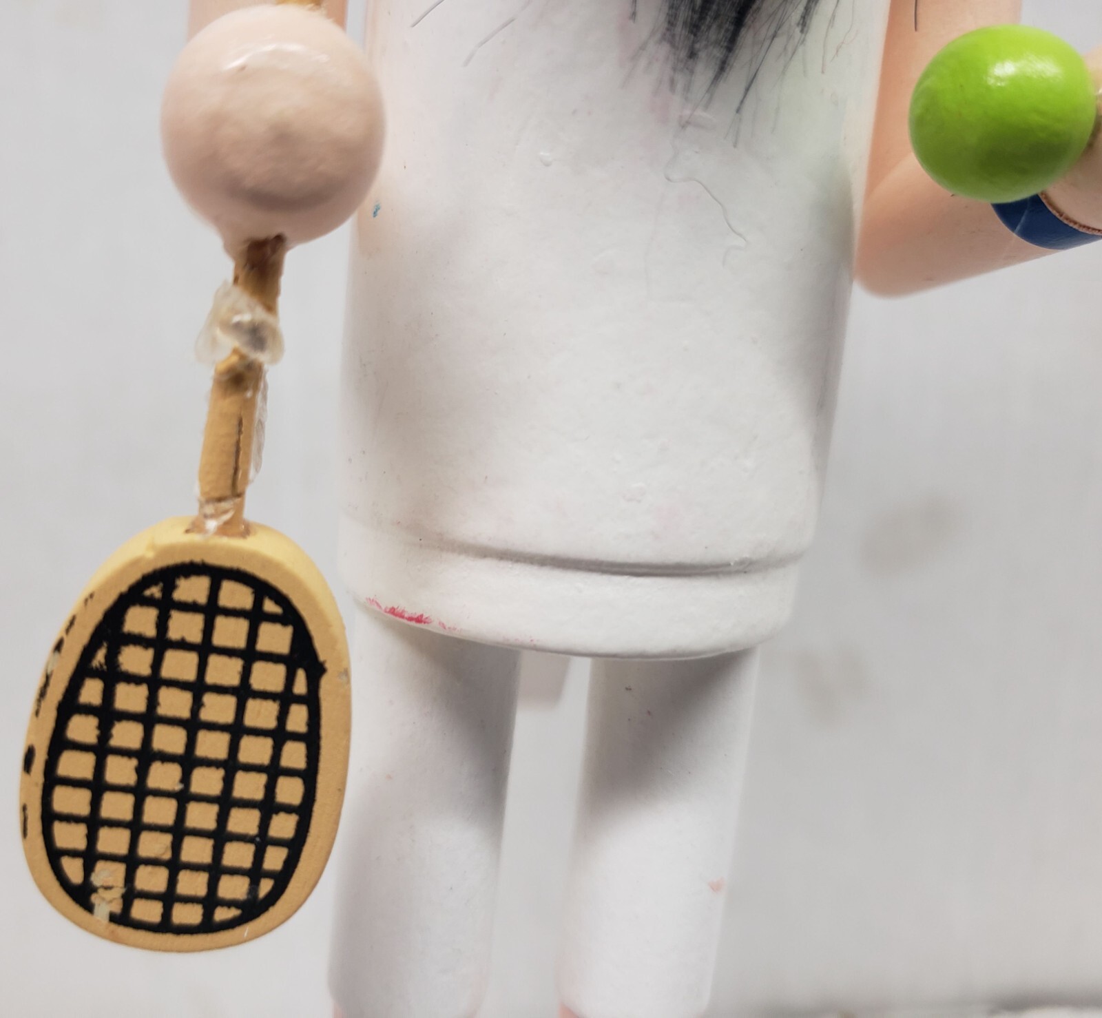 Wooden Christmas Nutcracker with defect, 10",TENNIS PLAYER,SPORTS 2