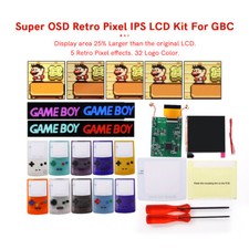 Logo discoloration--Super OSD Retro Pixel IPS Backlight LCD Screen Kit For GBC