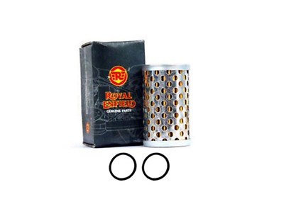 5X Royal Enfield Ölfilter Continental GT 535,EFI Bullet,Classic 500 mit O-Ringen