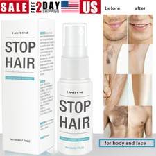 2Pack Natural Permanent Hair Removal Spray Stop Hair Growth Inhibitor Remover