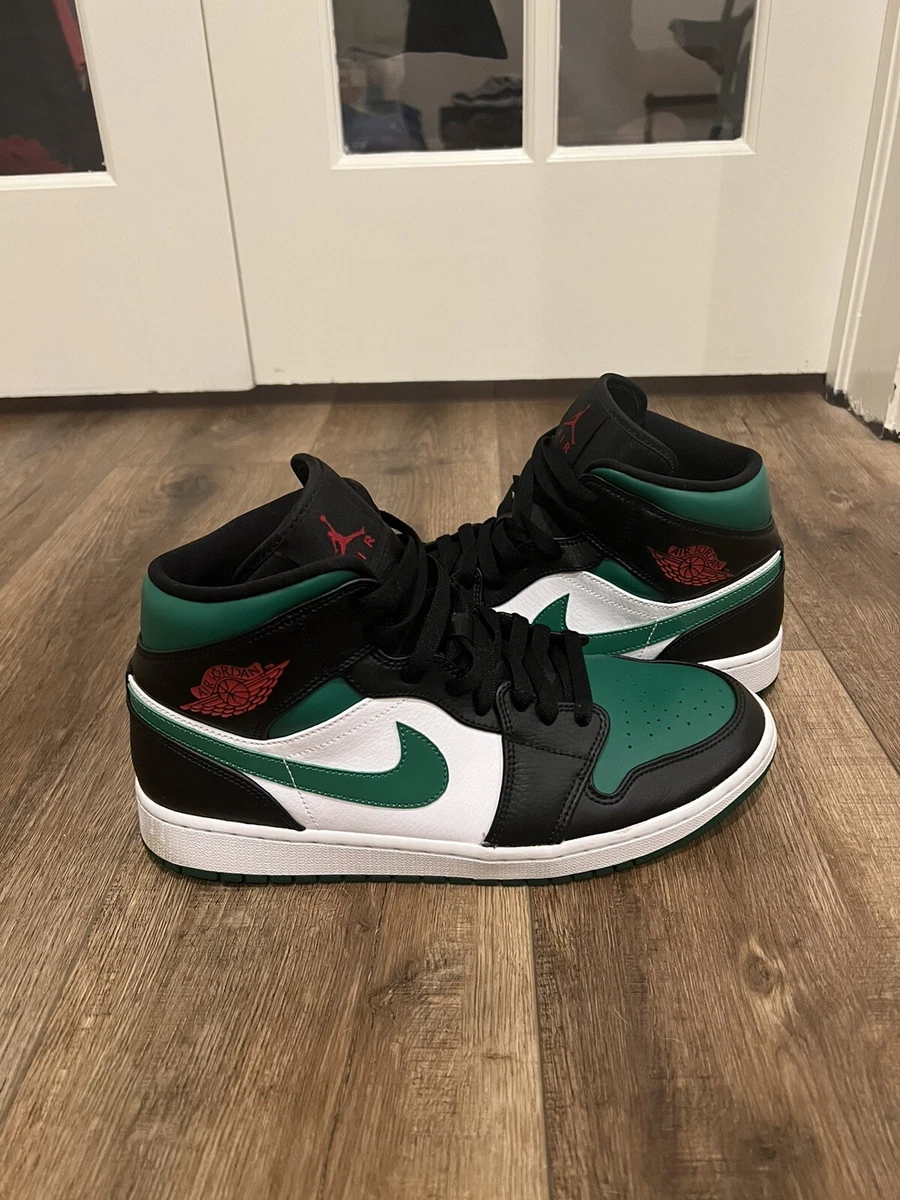 jordan mid green toe