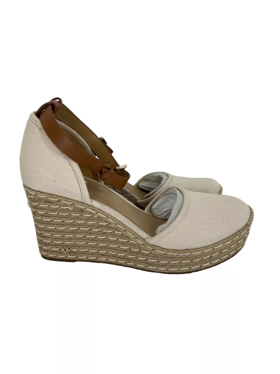 Michael Kors Womens Kendrick Wedge Shoes Sandals Canvas Light Lite