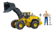 1/16 Volvo Wheel Loader L26H by Bruder 02458 Plus Free Operator Driver 60006