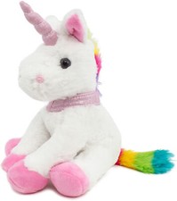 BRUBAKER Plush Unicorn - 8.3 Inches - Cuddly Plush Toy - Stuffed Animal - White