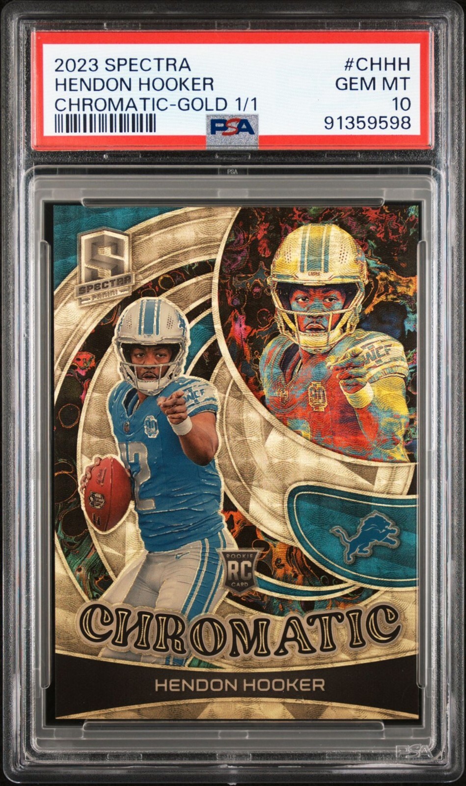 Hendon Hooker Panini Spectra Chromatic #CHHH Gold 1/1