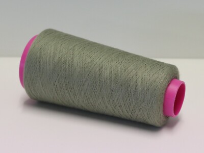K68 (80 /kg) 100g CASTORE BAUMWOLLE / KASCHMIR MOOSGREY (50/2) Zwirn Wolle Garn