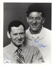 JACK KLUGMAN HAND SIGNED 8x10 PHOTO       WITH TONY RANDALL    ODD COUPLE    JSA