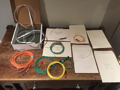 Big lot of 12 Misc Fiber Optic Patch Cords Mainly Oz Optics MMJ-31-IRVIS SMJ-33