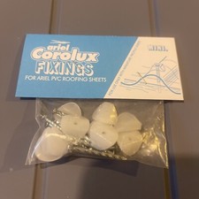 1 pack of 10  Ariel Corolux Fixings For Mini Ariel PVC Roofing Sheet 9.9 x 0.7cm