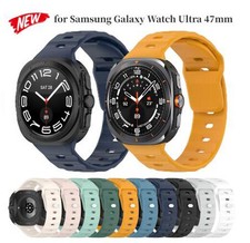 Silicone Watch Band For Samsung Galaxy Watch 7 Ultra 47MM Soft Sport Strap