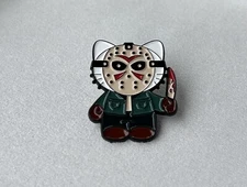 Hello Jason Enamel Pin | horror | hello kitty | jason voorhees | friday the 13th