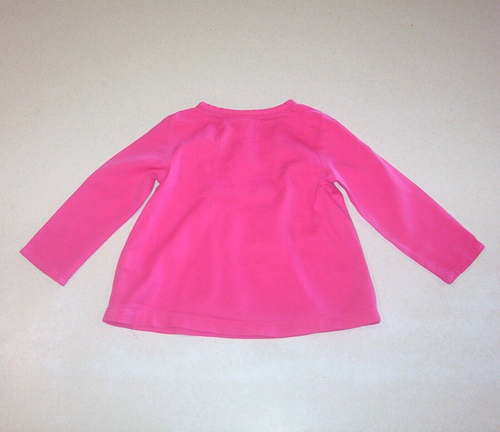 Infant Girl's Carter's Dark Pink Long Sleeve Pullover Top 24 Months - Picture 2 of 2