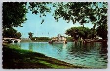 Little Trillium Paddle Wheel Boat Lagoon Centre Island Toronto Canada Postcard