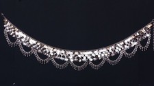 Bauchkette  f&uuml;r orientalischen Tanz und als H&uuml;ftg&uuml;rtel, Weissmetall , versilbert