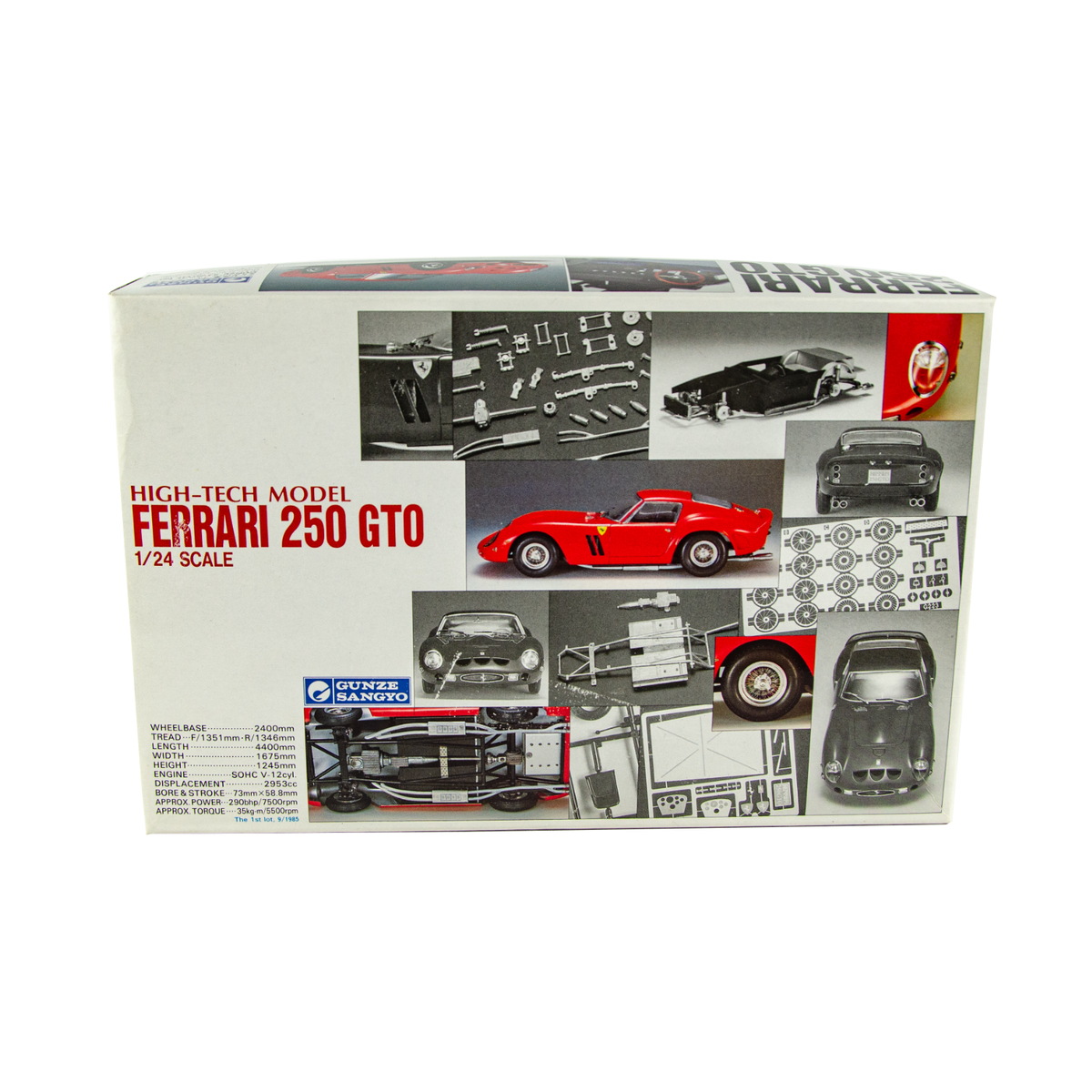 【売れ筋】 Gunze Sangyo 1:24 Japan GTO 250 Ferrari Model High-Tech GT