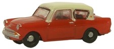 Oxford Diecast N105001 N Gauge Ford Anglia Red And Cream
