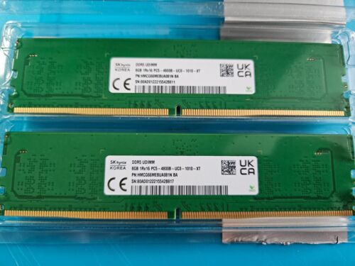 HMCG66MEBUA08TNB Hynix 8GB PC5-44800 MHz SoDimm LOT OF 2 - Picture 2 of 2