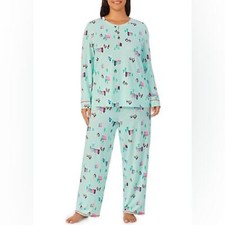 Cuddl Duds Sweater Knit Long Pajama Set - Large