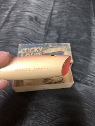 Vintage Lucky Louie Fishing Lure Pearl Pink - Picture 7 of 12