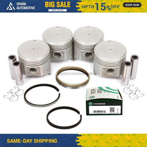 DNJ P902 Piston Set For 1975-1980 Toyota Celica, Corona, Pickup 2.2L L4 20R Engine