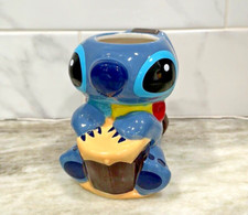 BNWOT NEW ZAK DESIGNS DISNEY STITCH FIGURAL 3D SCULPTED CERAMIC MUG PLAYING DRUM