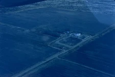 35mm Slide 1970 Aerial Views of Ranch House at Antelope Valley California Rare