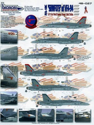Two Bobs Decals 48-027 - F/A-18C ''SHWFOTS'' of VFA-94