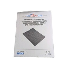 LifeSupplyUSA Carbon Filter Replacement ER042 RabbitAir BioGS SPA-421A SPA-582A