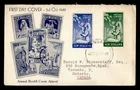 DR WHO 1949 NEW ZEALAND FDC HEALTH STAMP CACHET COMBO SEMI POST M71493