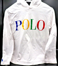 Polo Ralph Lauren White Hoodie Boys Size 7 -Pre-Owned